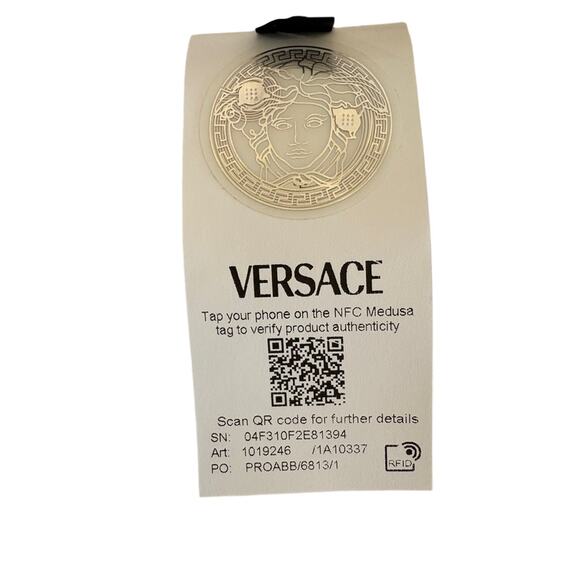 Versace Medusa Blue and White Checkered wool jacket - Picture 5 of 7